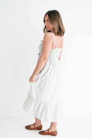 Sweet Chapter Tie Front Midi Dress