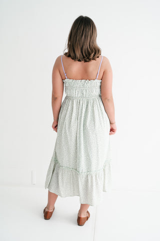 Sweet Chapter Tie Front Midi Dress