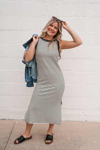 The Daily Stripe Sleeveless Dress