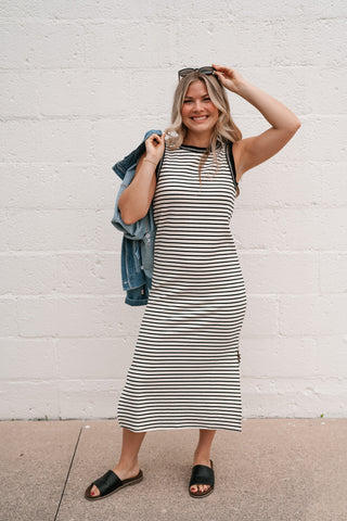 The Daily Stripe Sleeveless Dress