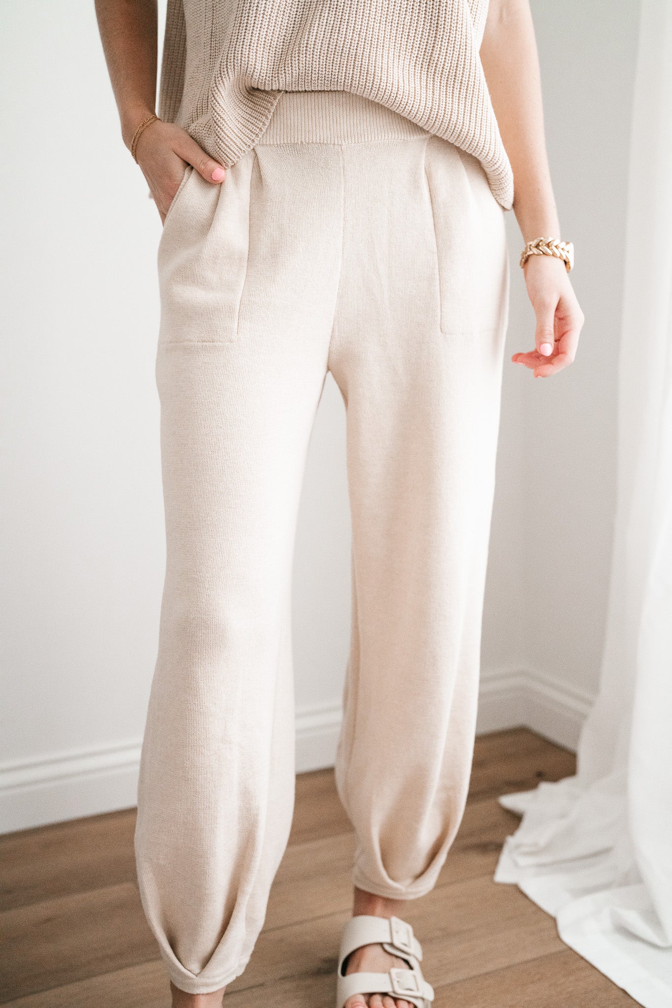 Della Sweater Lounge Set- Pants