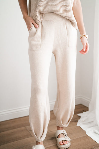 Della Sweater Lounge Set- Pants