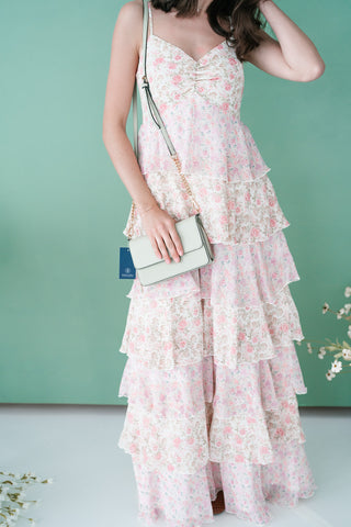 Petal Kiss Spring Tiered Maxi Dress