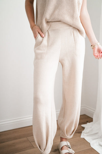 Della Sweater Lounge Set- Pants