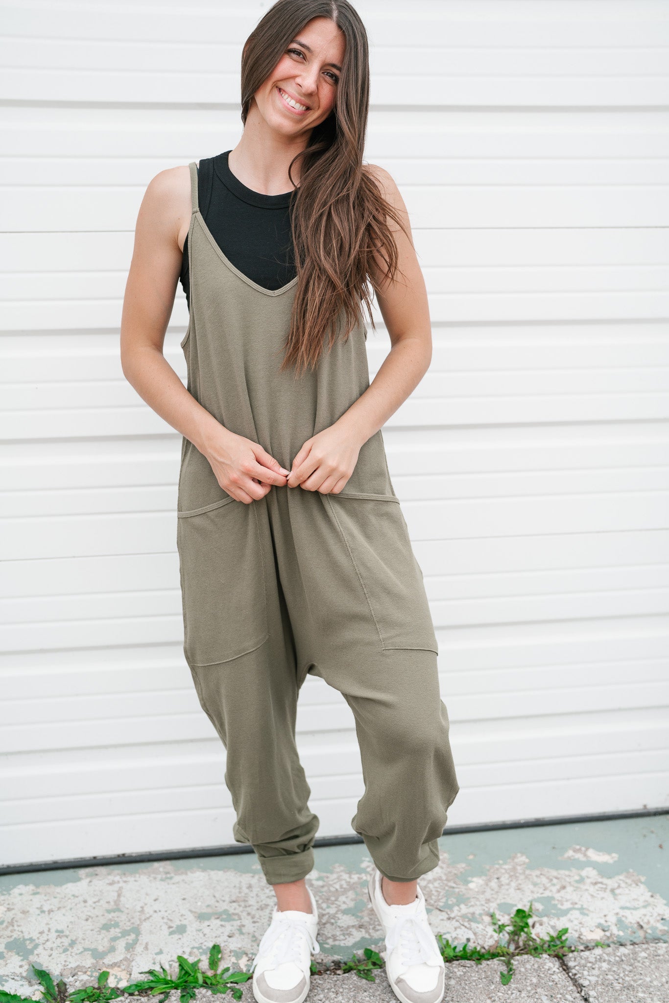 Flying Free Jumpsuit - Olive