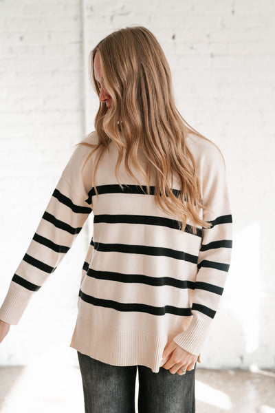 All About The Knits Striped Sweater