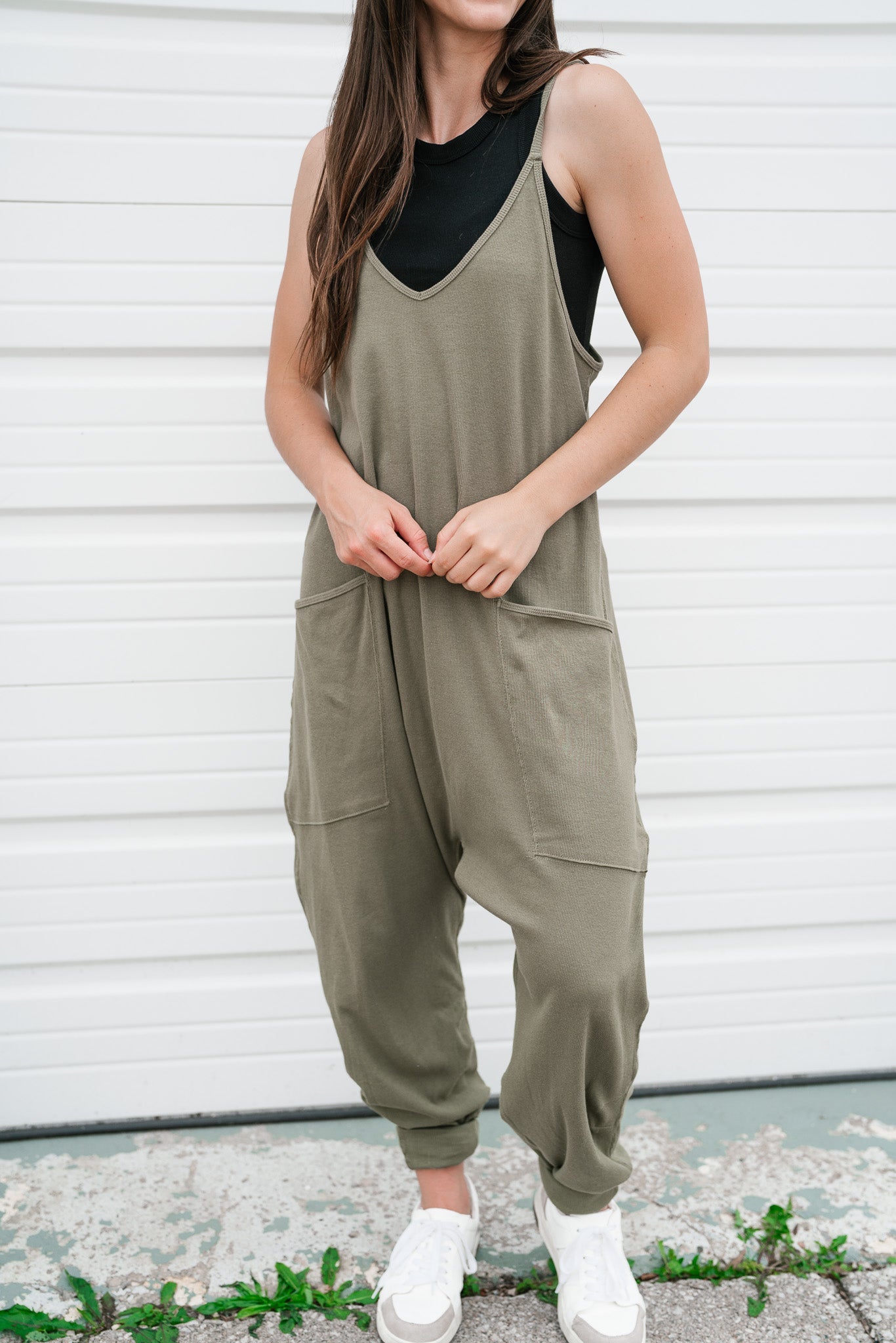 Flying Free Jumpsuit - Olive