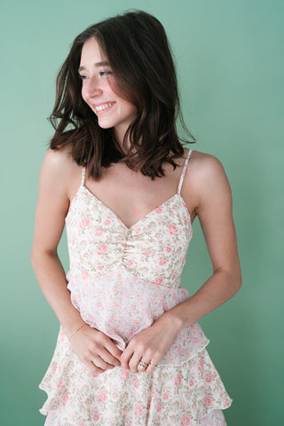 Petal Kiss Spring Tiered Maxi Dress