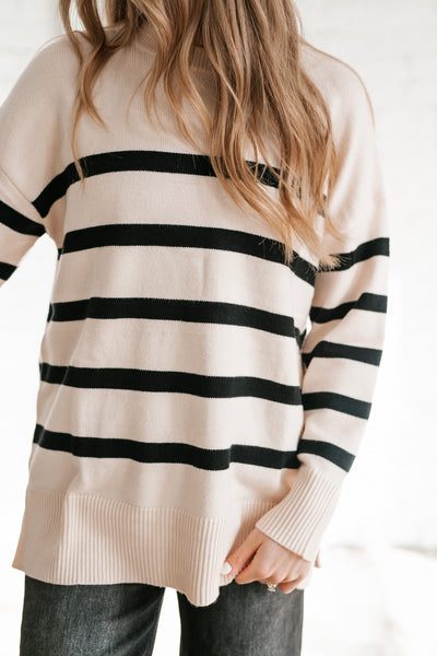 All About The Knits Striped Sweater