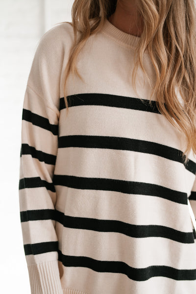 All About The Knits Striped Sweater