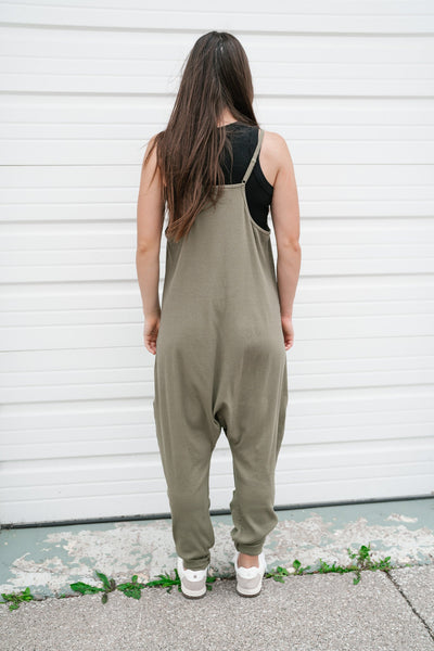 Flying Free Jumpsuit - Olive