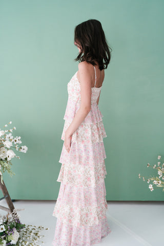 Petal Kiss Spring Tiered Maxi Dress