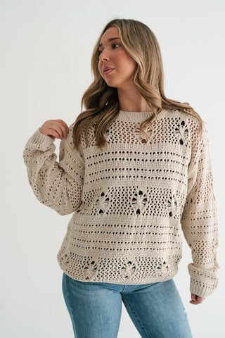 Sunday Stroll Textured Sweater Top