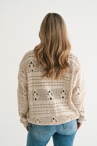 Sunday Stroll Textured Sweater Top