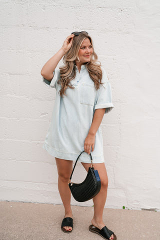 Victoria Risen Denim Dress