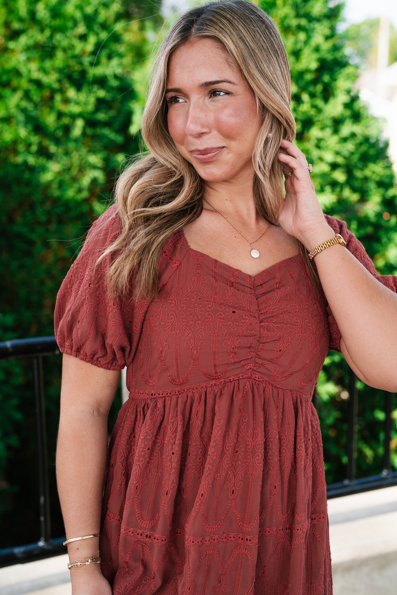 Autumn Evening Embroidered Maxi Dress