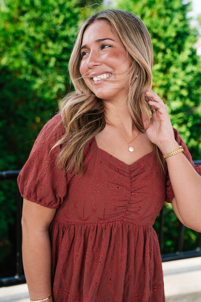 Autumn Evening Embroidered Maxi Dress