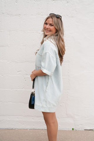Risen Parker Denim Shirt Dress