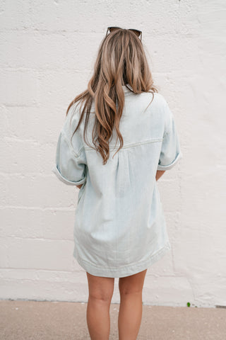 Risen Parker Denim Shirt Dress