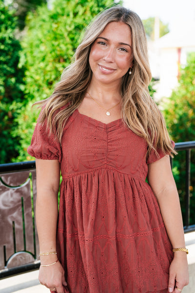 Autumn Evening Embroidered Maxi Dress