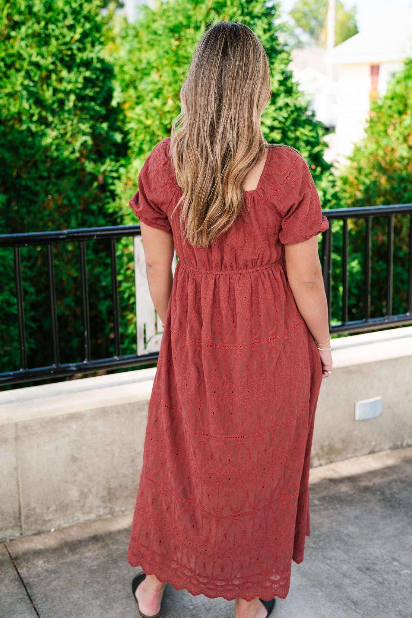 Autumn Evening Embroidered Maxi Dress