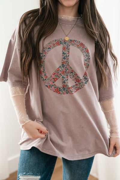 Lavender Haze Peace Oversized Tee