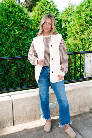 Neutral Tone Quilted Vest
