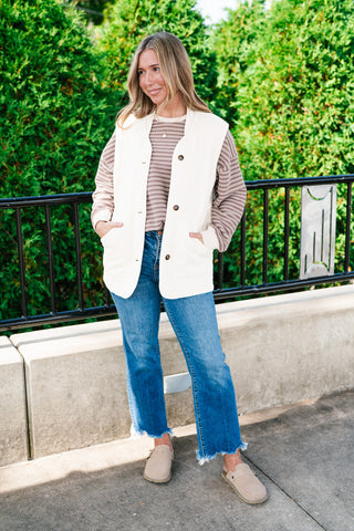 Neutral Tone Quilted Vest