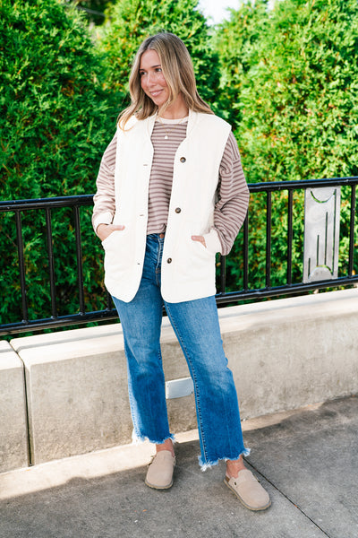 Neutral Tone Quilted Vest