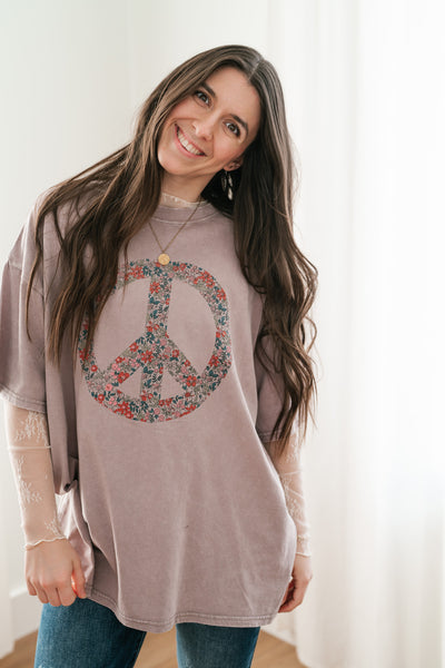 Lavender Haze Peace Oversized Tee