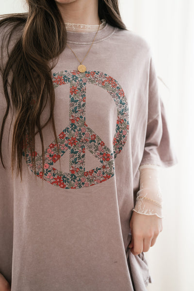 Lavender Haze Peace Oversized Tee