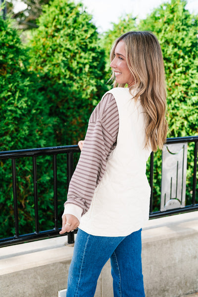 Neutral Tone Quilted Vest