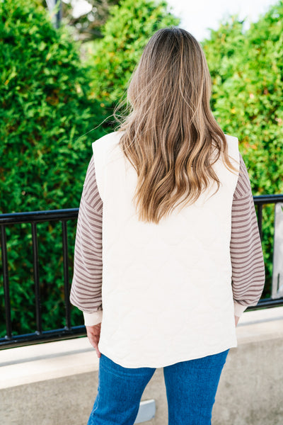 Neutral Tone Quilted Vest