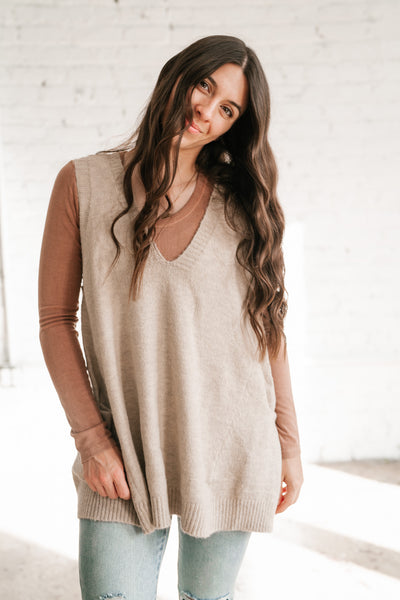 Tara Oversized Sweater Vest