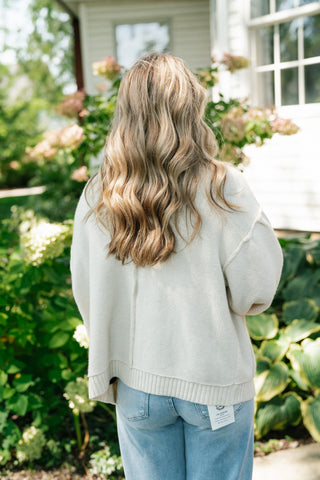Poppy Balloon Sleeve Sweater Cardigan
