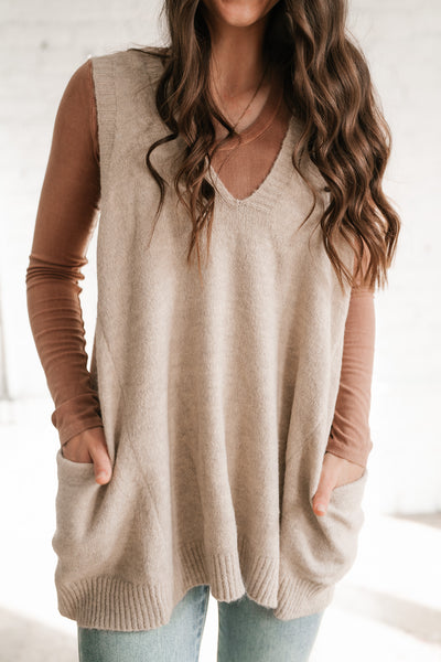 Tara Oversized Sweater Vest