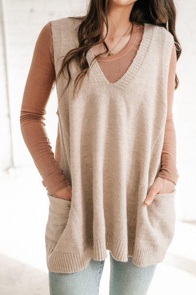 Tara Oversized Sweater Vest