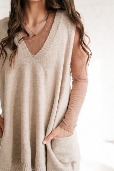 Tara Oversized Sweater Vest