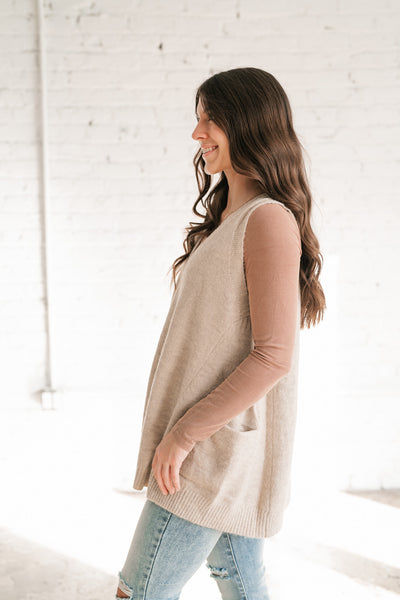 Tara Oversized Sweater Vest