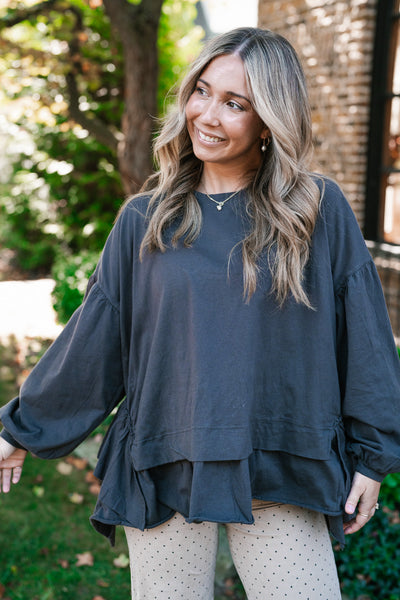 Weekend Layers Peplum Top
