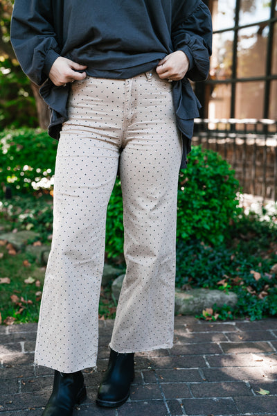 Minimal Point Wide Leg Bottom