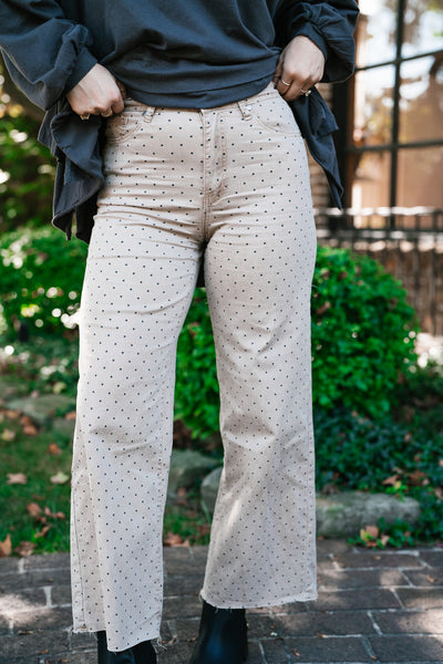 Minimal Point Wide Leg Bottom