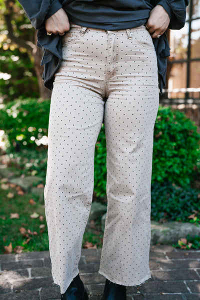 Minimal Point Wide Leg Bottom