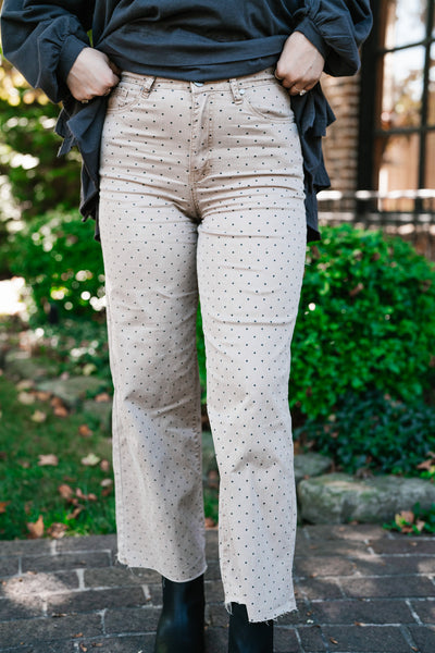 Minimal Point Wide Leg Bottom