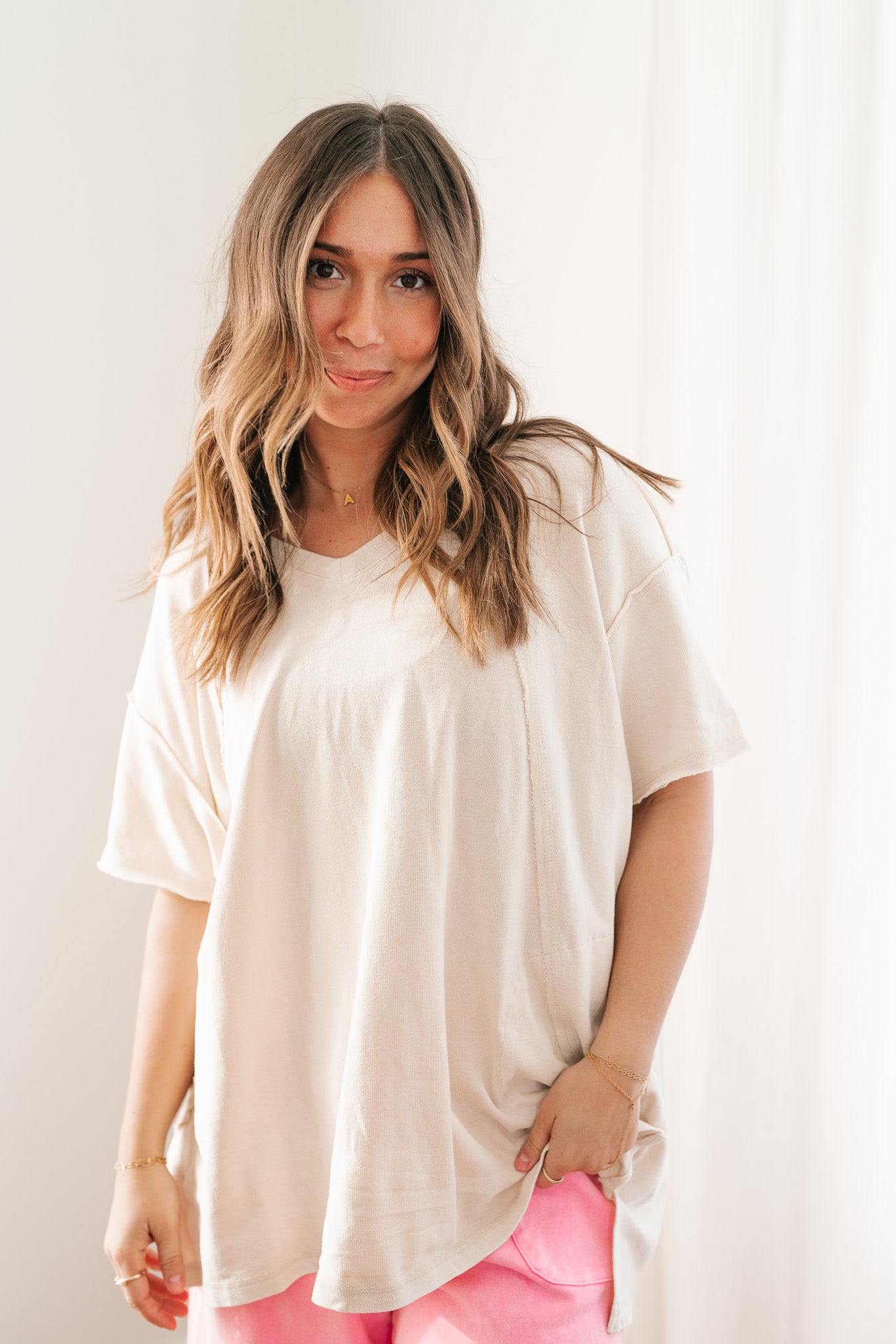 Effortless Edge Short Sleeve Relaxed Top