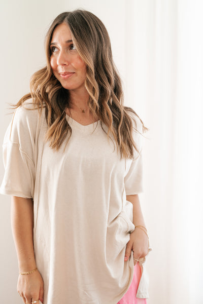 Effortless Edge Short Sleeve Relaxed Top