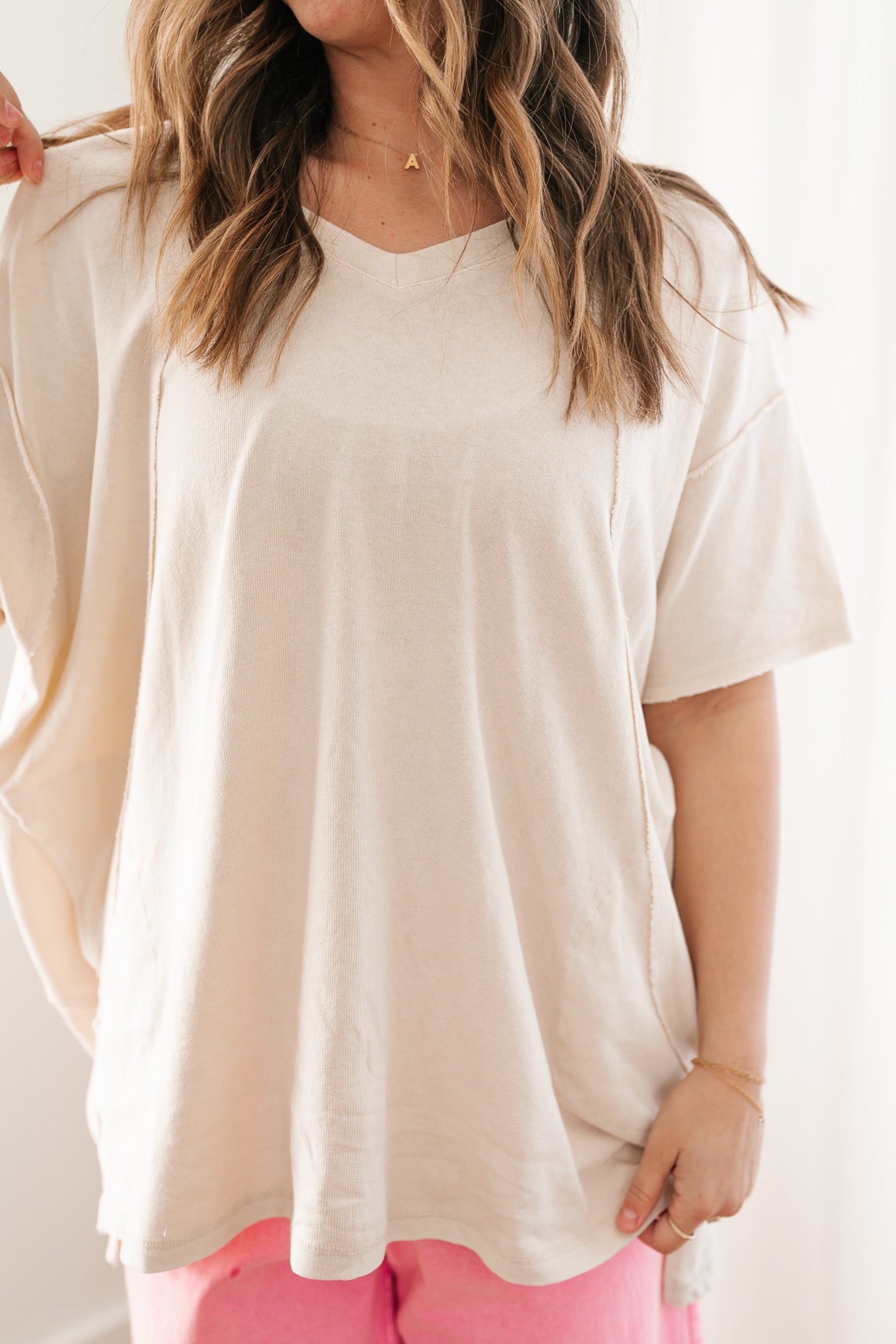 Effortless Edge Short Sleeve Relaxed Top