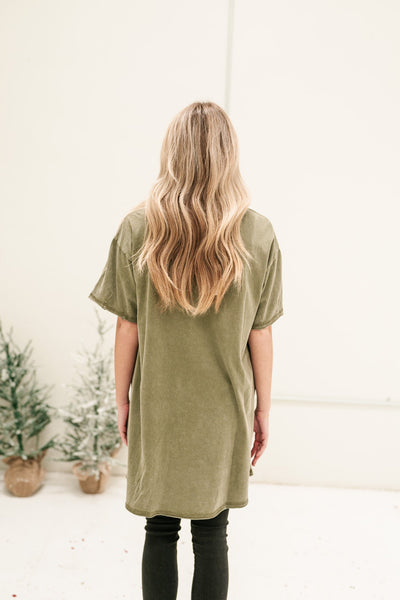 Olive You Mineral Wash Tee