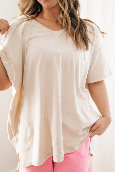 Effortless Edge Short Sleeve Relaxed Top