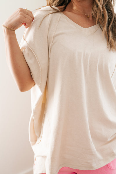 Effortless Edge Short Sleeve Relaxed Top